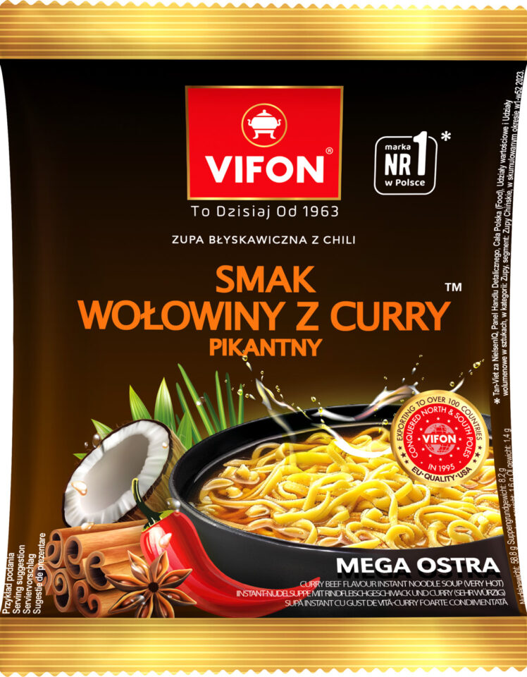 Picture of Spicy beef with curry flavoured soup