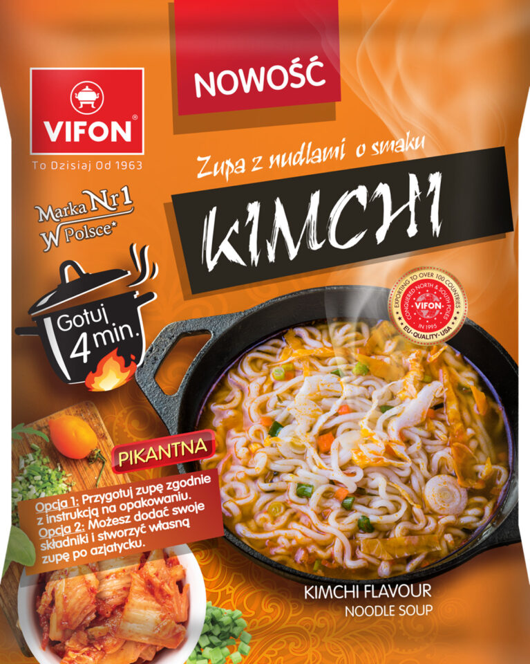 Zdjęcie Zupa z nudlami o smaku KIMCHI (pikantna)