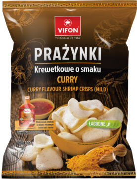 Zdjęcie Prażynki krewetkowe o smaku CURRY